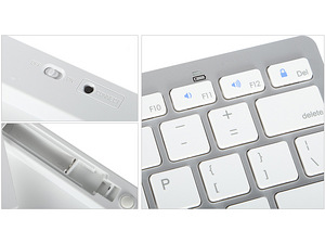 UUS!!! Bluetooth juhtmevaba SLIM klaviatuur, VALGE (7 foto / 10)