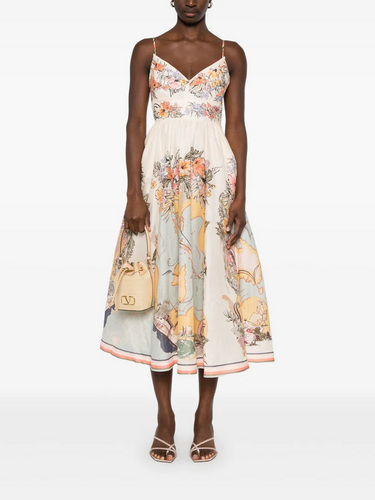 UUS Zimmermann Tallow midi dress