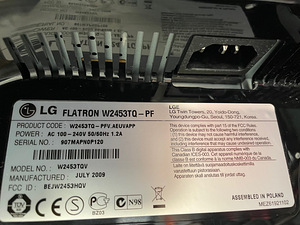 Arvuti monitor W2453TQ Flatron (5 foto / 5)