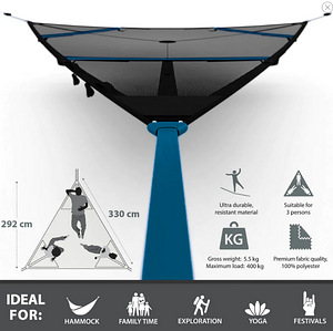 ELEVATE TRIANGLE HAMMOCK AERIAL MAT - BLUE (5 foto / 5)