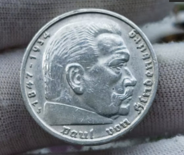 Saksamaa 5 reichsmark 1935 J hõbe