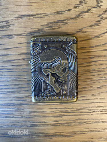 Zippo Armor Steampunk Skull антикварная латунь