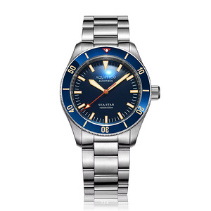 Aquatico Sea Star V2 Blue Ceramic Bezel sukeldumiskell (1 foto / 10)