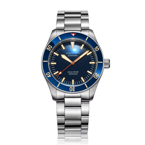 Aquatico Sea Star V2 Blue Ceramic Bezel sukeldumiskell