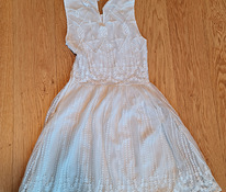 Праздничное белое платье zara xs