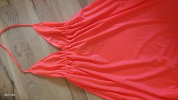 Яркое оранж.платье s. M (фото #1)