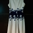 Uus ilus valge siniste lilledega kleit S/M (foto #1)