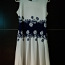 Uus ilus valge siniste lilledega kleit S/M (foto #2)