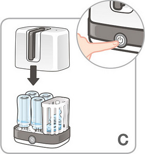 NUK Vario Express Steam sterilisaator, pudelite sterilisaator (2 foto / 2)