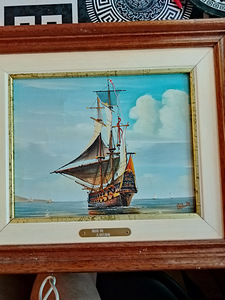 LAIVA PORTIGALIN MERELLÄ ÖLJYVÄRI MAALAUS (1 valokuva sivusta 4)