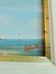 LAIVA PORTIGALIN MERELLÄ ÖLJYVÄRI MAALAUS (3 valokuva sivusta 4)