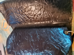 Musta nahka lompakko/käsi laukku (5 valokuva sivusta 9)