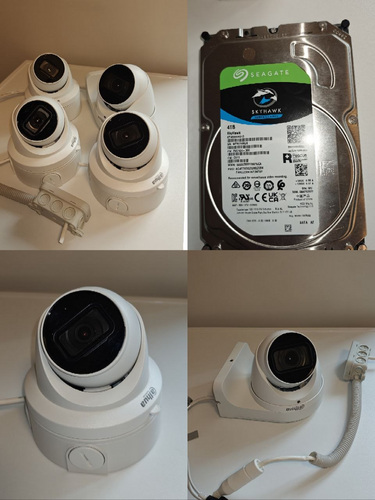 Dahua videovalve komplekt – 4 MP IP kaamerad motoriseeritud