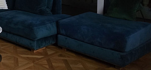 Diivan , nurgadiivan , sulepatjadega velvet samet (3 foto / 4)