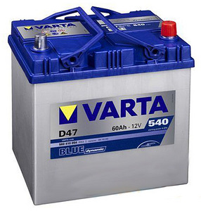 Аккумулятор Varta Blue Dynamik D47 60Ah 540A (1 фото из 1)