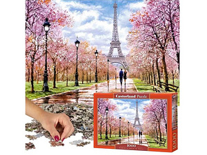 Castorland Пазлы 1000 деталей Романтическая прогулка по Парижу 68x47 c