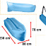Надувной матрас - кровать Lazy Bag Sofa светло-синий 230х70 см (5 (фото #2)