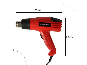 Elektriskais karstuma fēns ar temperatūras regulēšanu 0-600 (2 foto no 9)