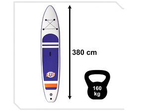 Piepūšamais SUP dēlis ar piederumiem 380cm 160kg (3994_1) (5 foto no 10)