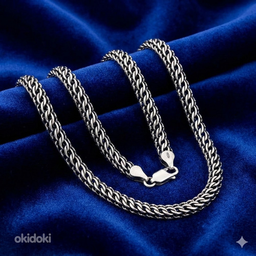 Sudraba ķēdīte Kaizers 5,1 mm #2400008(POx-Bk)