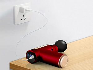 Mini masāžas pistole 4 uzgaļi sarkana (P24216_CZE) (9 foto no 9)