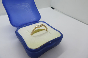 С цирконами-Золотое кольцо-Для женщин-1,96гр