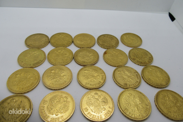 10 руб.-Золотые монеты-Николай II-1899-1902 гг. (фото #6)