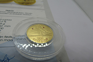 SOTŠI OLÜMPIAMÄNGUD 2014 KULDMÜNT 999,9 KULD (2 foto / 4)