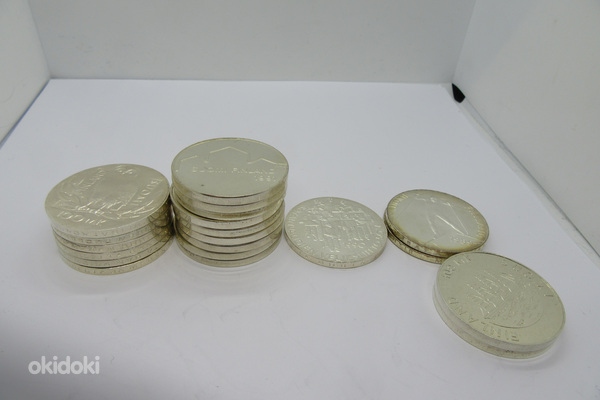 Erinevad 830 prooviga Soome Hõbemündid 484,73 gr