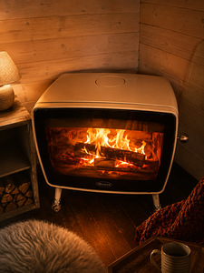 Dovre Vintage 50 kamin | Valge email | Uueväärne (2 foto / 3)