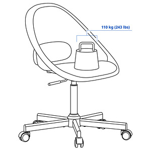 Comfortable office chair with ergonomic seat cushion and lum (4 foto / 6)