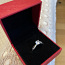 Обручальное кольцо с муассанитом и круглым бриллиантом 1 карат (фото #2)