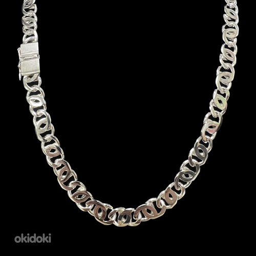 Handmade Massive Paperclip Box Chain 925 Sterling Silver