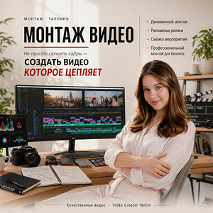 Съёмка и Монтаж Видео | TikTok / Intagram / Реклама Таллинн (1 фото из 1)