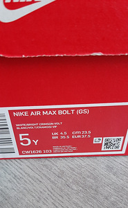 NIKE AIR MAX BOLT - 37,5 (23,5sm) (2 foto / 8)