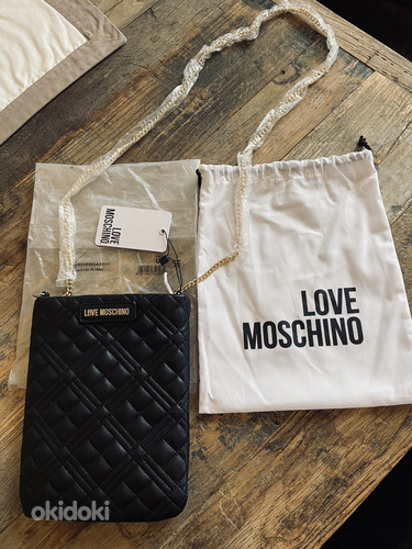 Стеганая сумка-клатч новая Love Moschino (фото #2)