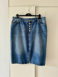 MINT VELVET Indigo Denim Pencil Skirt, teksaseelik UK18, XL (2 foto / 10)