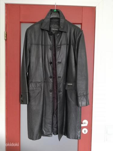 Кожаное пальто, размер s / 44 (фото #1)