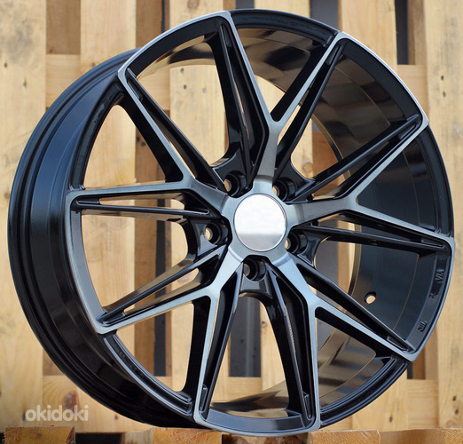 R18x8  5X108  ET  40  67.1  Y0036  Black+Tinted Face (BLTF)  For RACIN  (K2)
