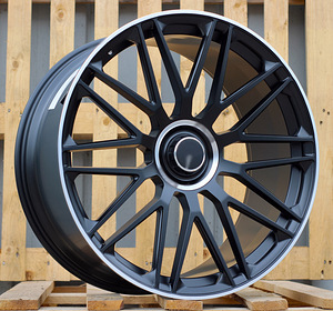 R22x10  5X112  ET  40  66.6  XFRGW5570  Black Matt+Polished Lip (BMPL)  For MER  (K3)  (Rear+Front FORGED) (1 foto / 1)