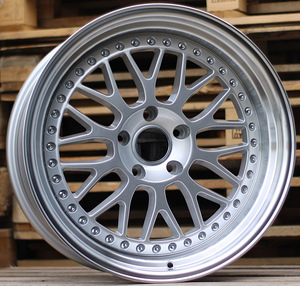 R19x9.5  5X120  ET  22  74.1  XFE55  Silver+Polished Lip (SP)  For BMW  (K4)  (BBS Style REAR+FRONT) (1 foto / 1)