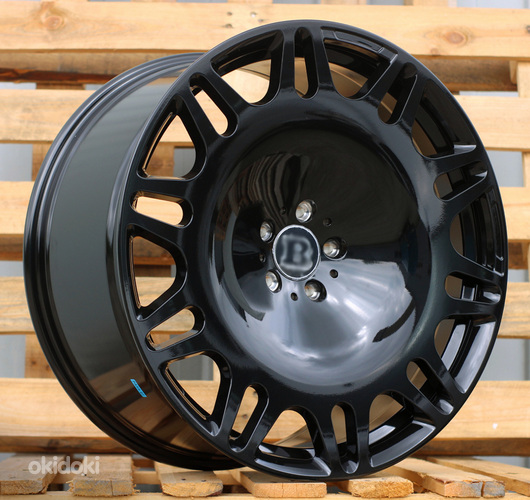 R22x10.5  5X112  ET  38  66.6  XE629  Black (BL)  For MER  (P2)  (HYBRID FORGED New BRABUS (Front+Rear))