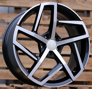 R18x7.5  5X112  ET  51  57.1  XE442  Black Polished (MB)  For VW  (K4)  ((AKC 85 Eur)) (1 foto / 1)