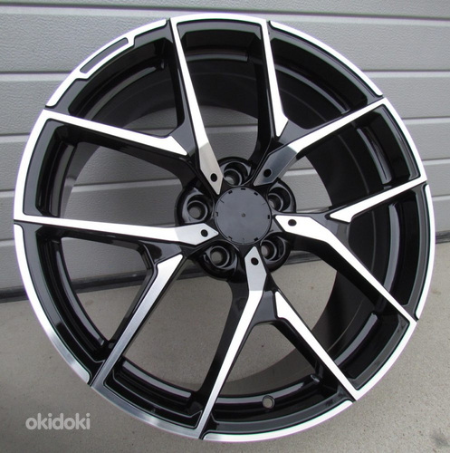 R19x8.5  5X112  ET  43  66.6  XE137  (BY1225)  Black Polished (MB)  For MER  (P+Z3+Z2)  (Rear+Front)