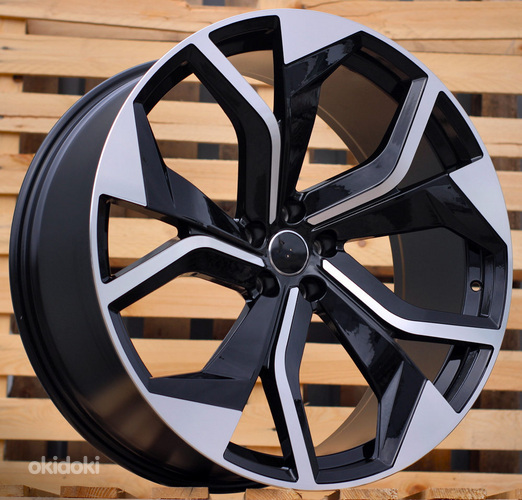R22x10  5X112  ET  20  66.5  TX484  Black Polished (MB)  For AUD  (K7)  (FORGED Q8)