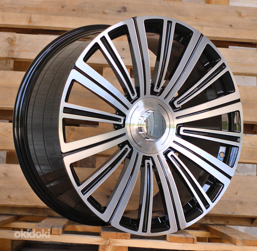 R22x10  5X112  ET  40  66.6  TX139A  Black Polished (MB)  For MER  (K7)  (FORGED Maybach Rear+Front)