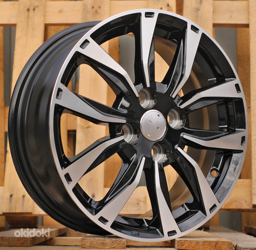 R15x6  4X100  ET  45  60.1  SW301  Black Polished (MB)  For RACIN  (P1)