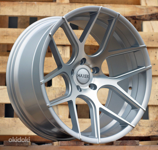 R20x10  5X120  ET  40  72.6  SSA03  (HX022)  Polished Silver Half Matt+Powder Coating (MSHMPC)  For HAXER  (P)