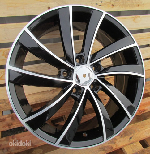 R16x6.5  5X112  ET  46  57.1  SK523  (BK5290)  Black Polished (MB)  For SKODA  (P)