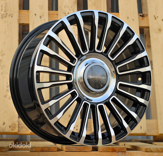 R18x8  10X112/120  ET  42  72.6  REW018  Black Polished (MB)  For RACIN  (Z7)  (HYBRID FORGED Mansory Style)